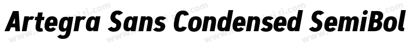Artegra Sans Condensed SemiBold字体转换